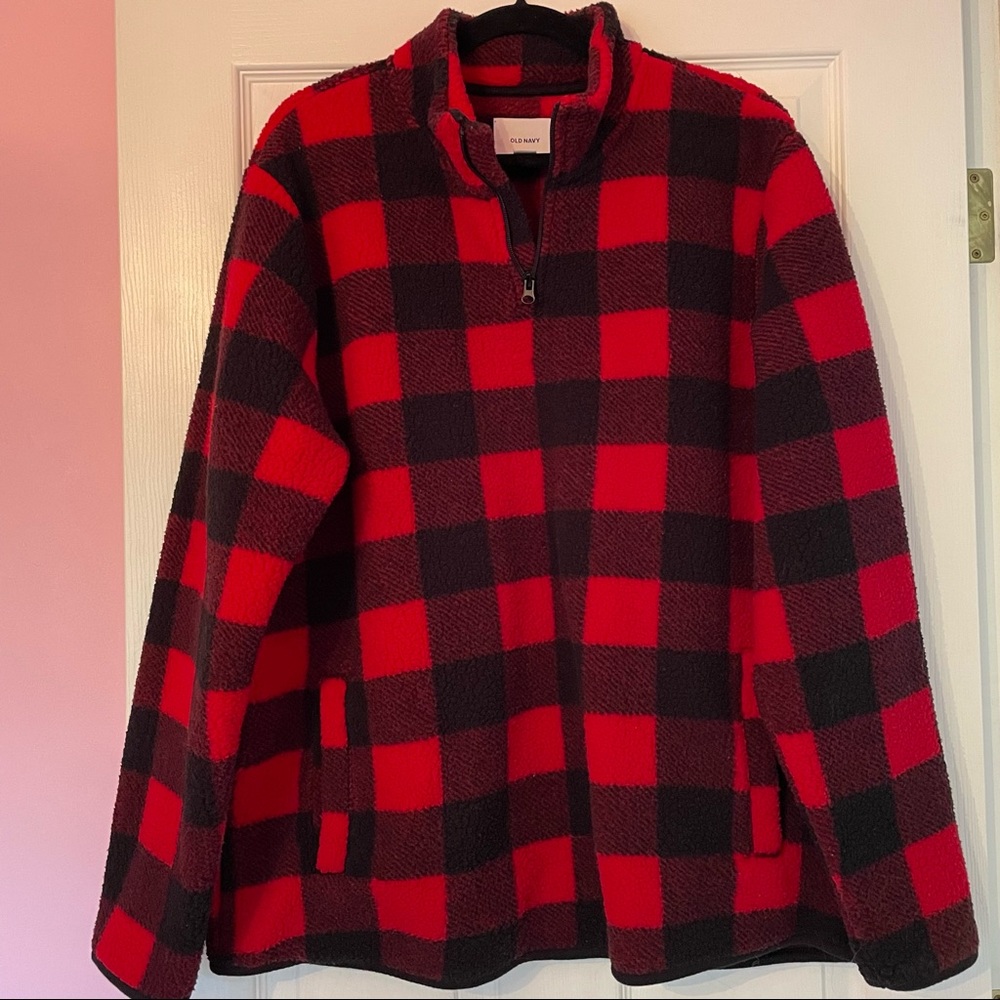 Old Navy Sherpa Half-Zip Sweater